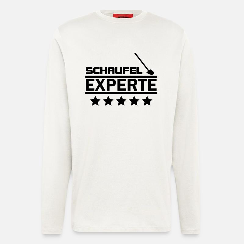 schaufel experte - Langarmshirt - made by SPREAD  - OFF WHITE