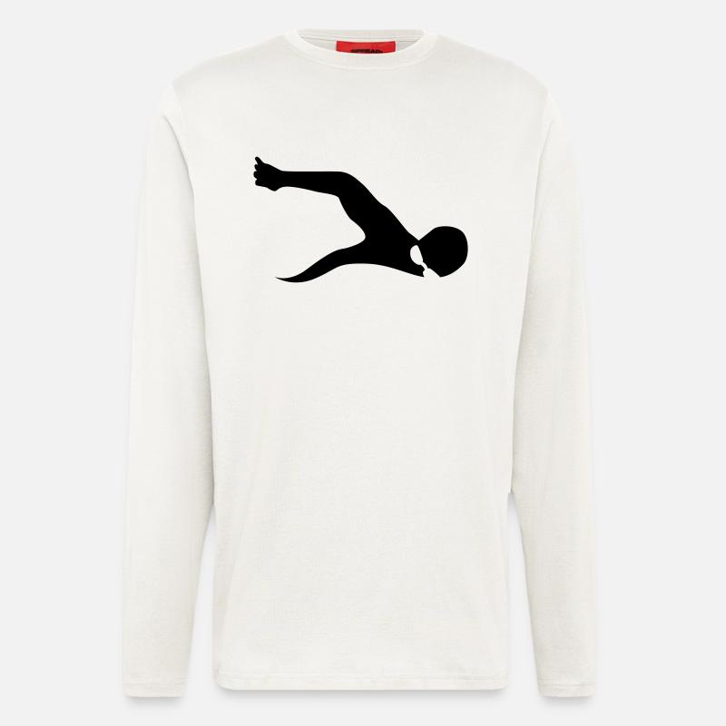 Schwimmen - Langarmshirt - made by SPREAD  - OFF WHITE
