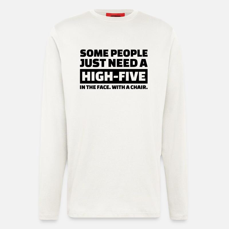 High-Five - Langarmshirt - made by SPREAD  - OFF WHITE