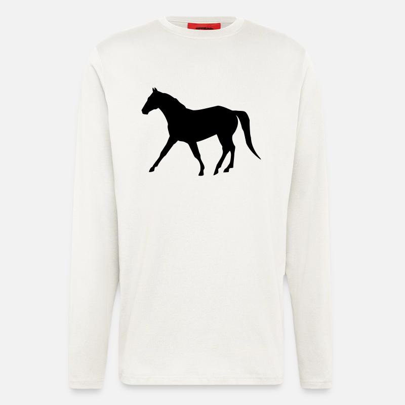 pferd - Langarmshirt - made by SPREAD  - OFF WHITE
