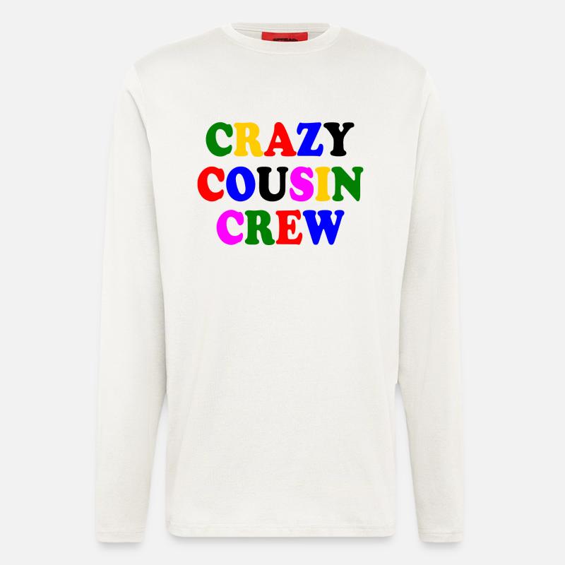 Crazy cousin crew - Langarmshirt - made by SPREAD - OFF WHITE