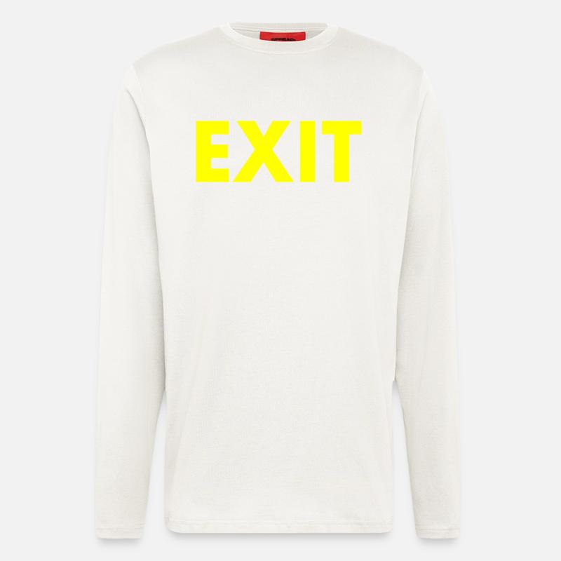 Exit - Manches longues bio décontracté fabriqué en UE - OFF WHITE