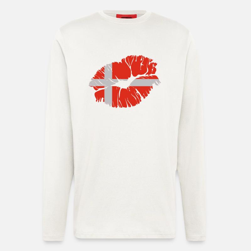 danish kiss - Longsleeve - made by SPREAD - OFF WHITE