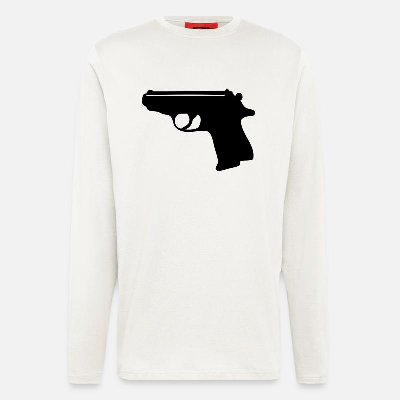 007 (einfarbig) - Langarmshirt - made by SPREAD  - OFF WHITE