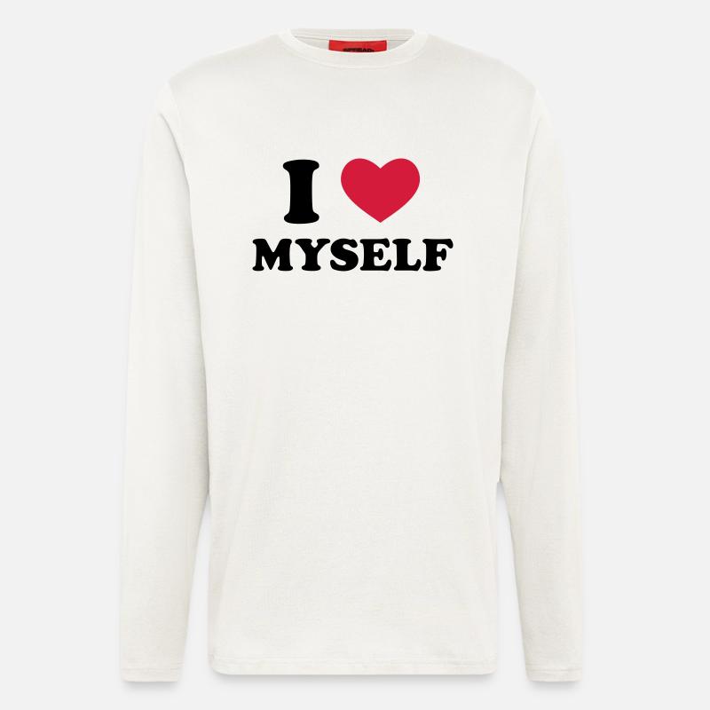 I Love Myself - Langarmshirt - made by SPREAD - OFF WHITE