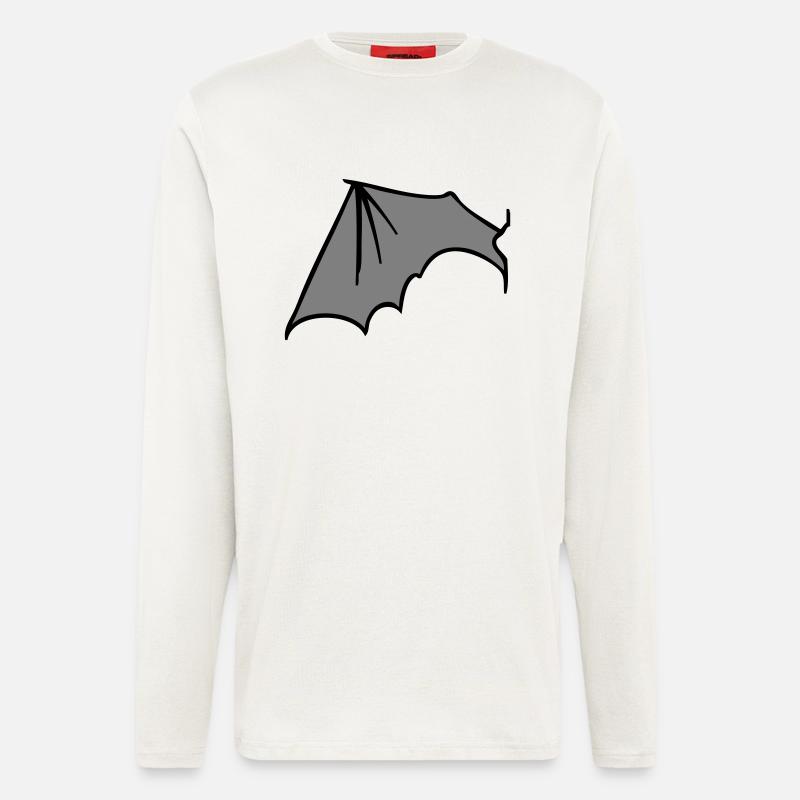batwing_left_grey - Langarmshirt - made by SPREAD  - OFF WHITE