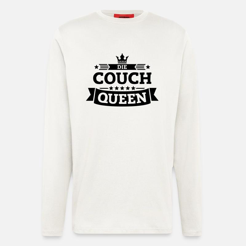 Die Couch-Queen - Langarmshirt - made by SPREAD  - OFF WHITE