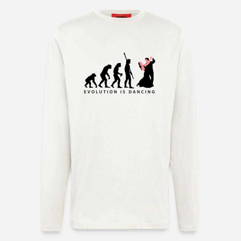 evolution_tanzpaar_b_2c - Longsleeve - made by SPREAD  - OFF WHITE