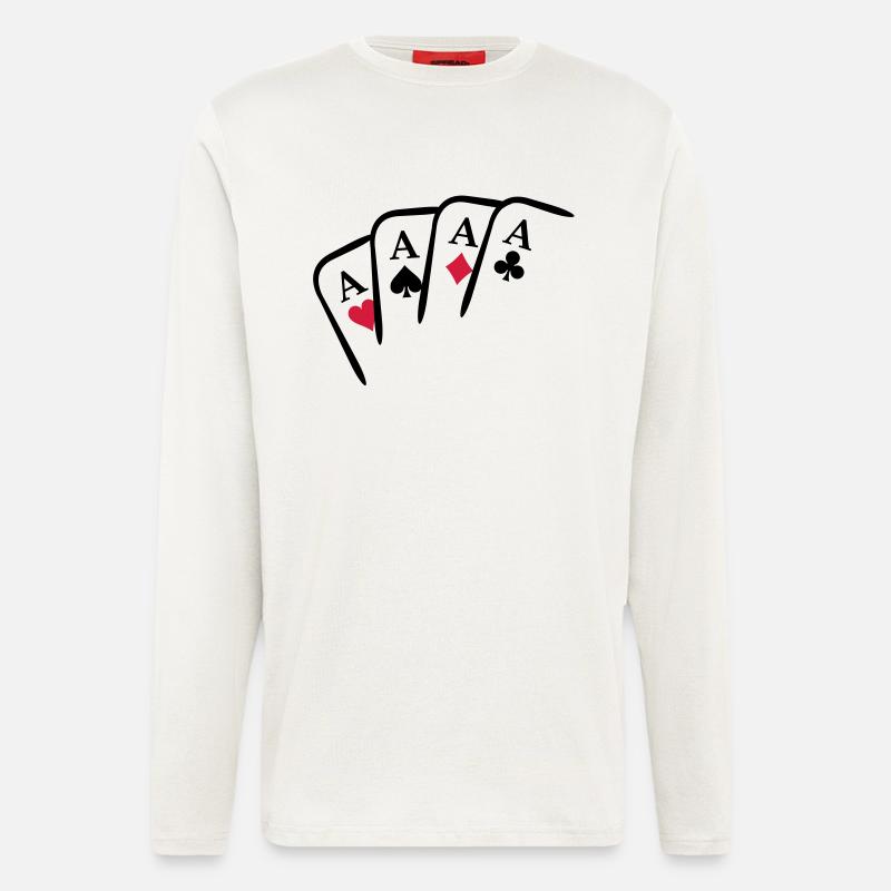 As Design Karten - Langarmshirt - made by SPREAD  - OFF WHITE