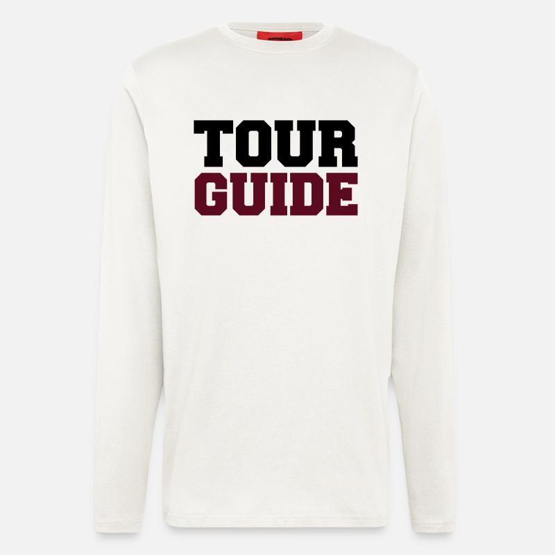 tour-guide - Langarmshirt - made by SPREAD  - OFF WHITE