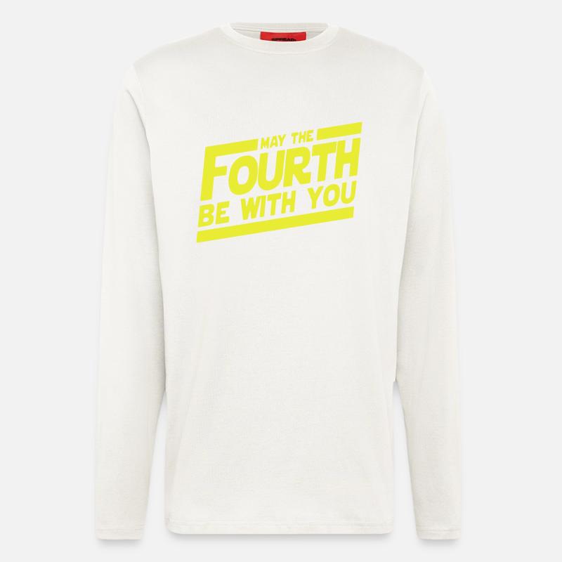 May The 4th Fourth - Langarmshirt - made by SPREAD  - OFF WHITE