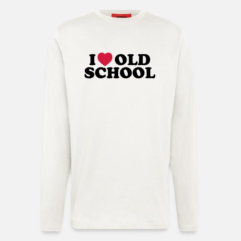 I love old school - Langarmshirt - made by SPREAD  - OFF WHITE