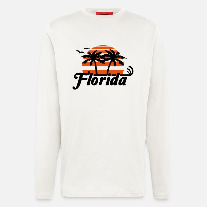 florida__f2 - Langarmshirt - made by SPREAD - OFF WHITE