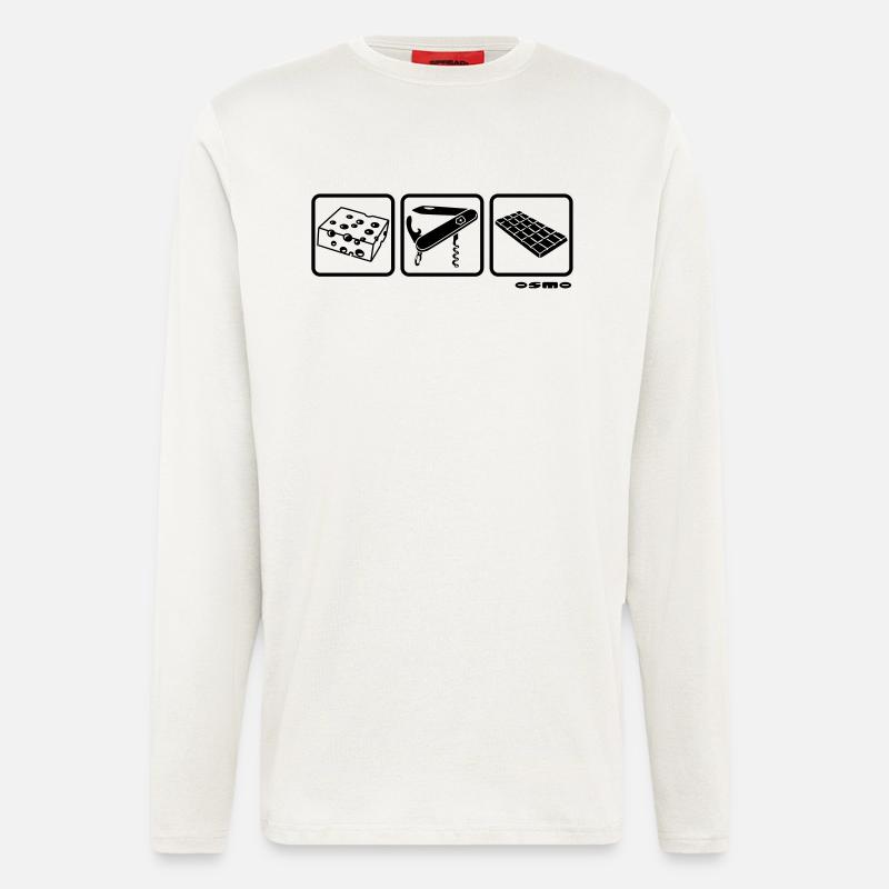 schweizerkaese - Langarmshirt - made by SPREAD  - OFF WHITE