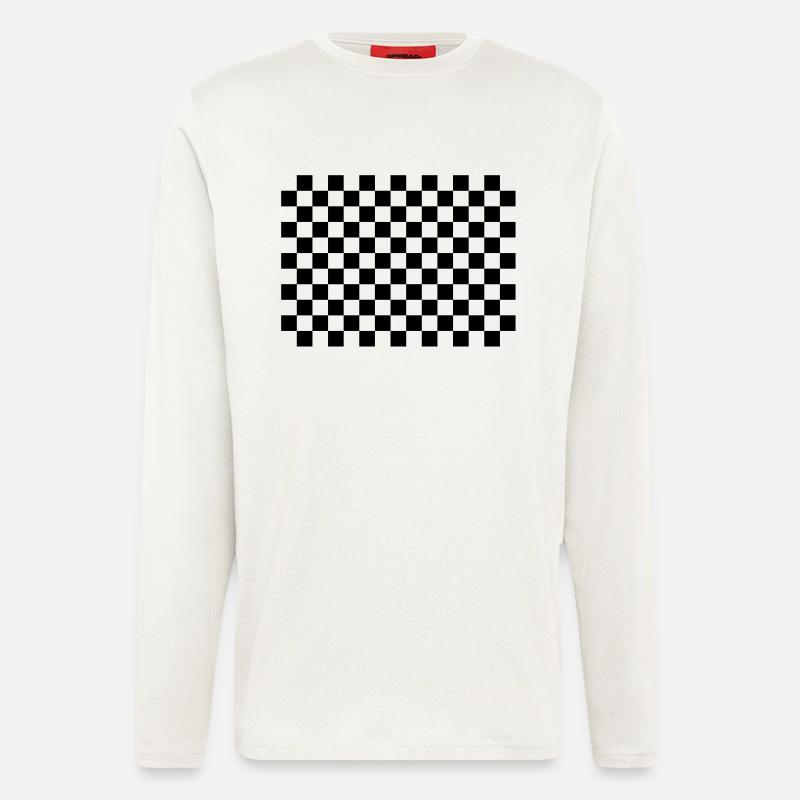 damier - Langarmshirt - made by SPREAD  - OFF WHITE
