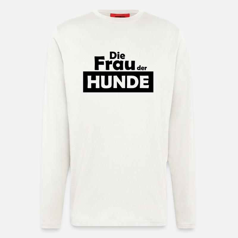 die frau der hunde - Langarmshirt - made by SPREAD  - OFF WHITE