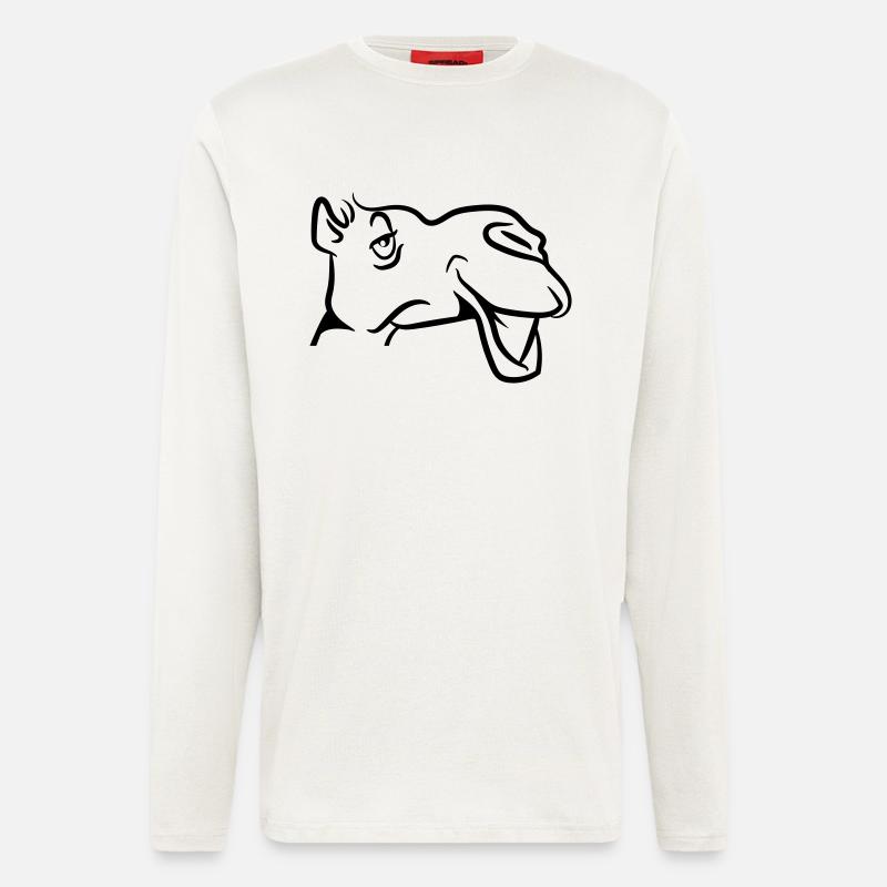 Kamel doof lieb cool - Langarmshirt - made by SPREAD  - OFF WHITE