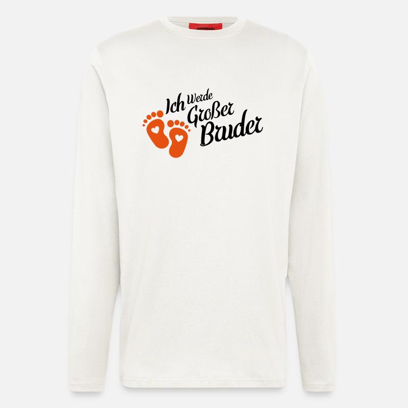 ich werde grosser bruder - Langarmshirt - made by SPREAD  - OFF WHITE