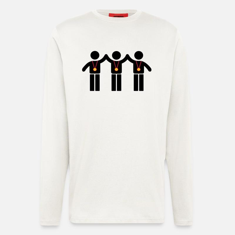 Medaille - Langarmshirt - made by SPREAD  - OFF WHITE