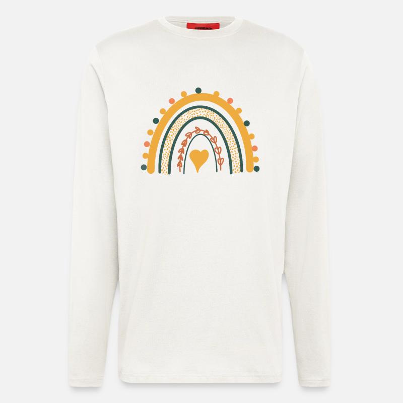 Rainbow Boho Print Abstract Rainbow - Longsleeve - made by SPREAD  - OFF WHITE