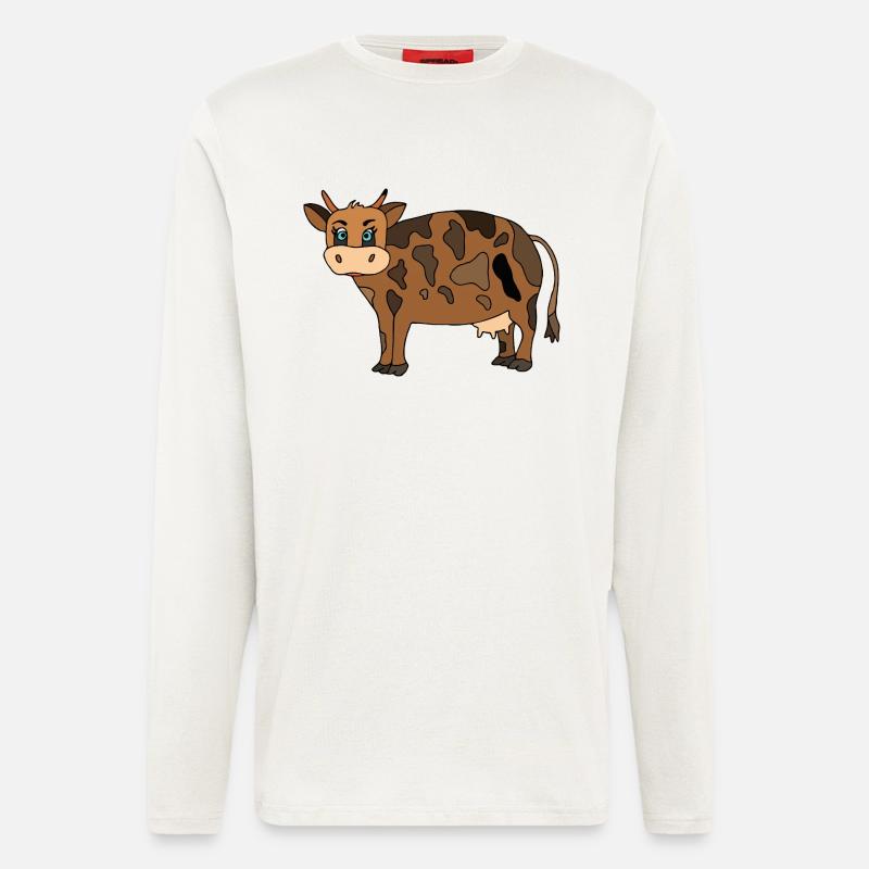 Kuh - Langarmshirt - made by SPREAD  - OFF WHITE