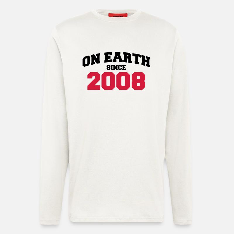 on earth 2008 - Langarmshirt - made by SPREAD  - OFF WHITE