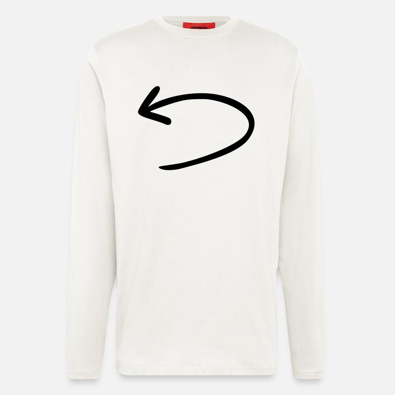 Arrow back reversed - Longsleeve - made by SPREAD  - OFF WHITE