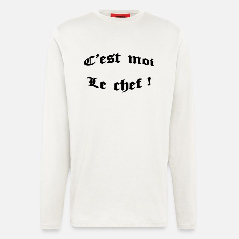 c'est moi le chef ! - Longsleeve - made by SPREAD  - OFF WHITE