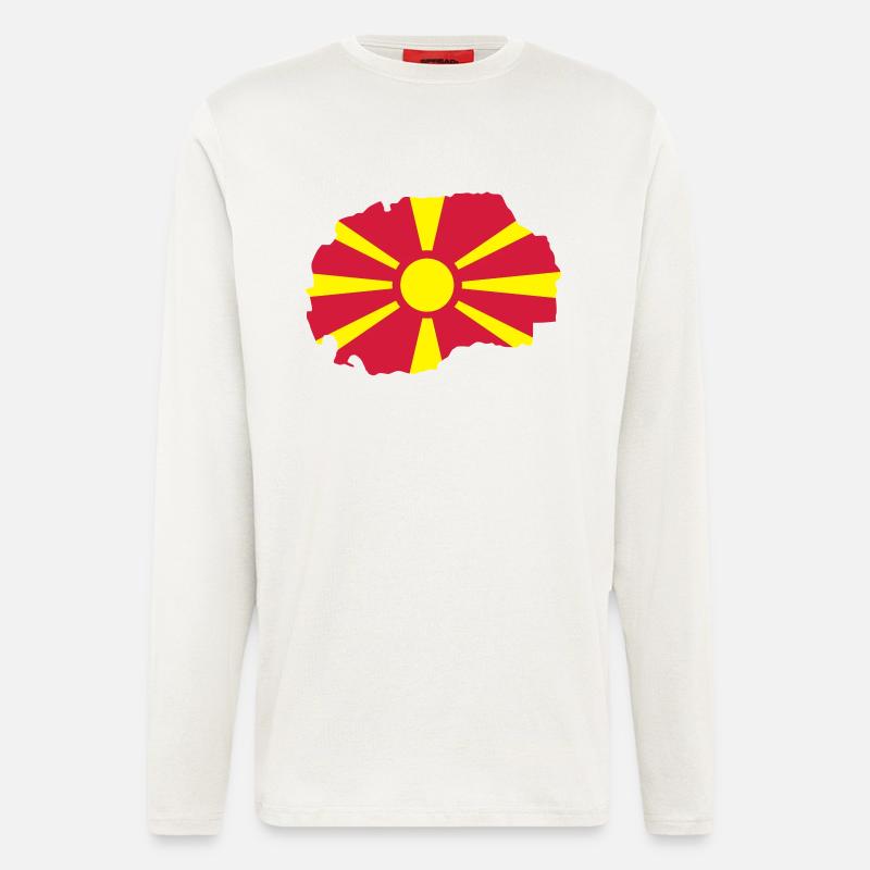 Mazedonien - Langarmshirt - made by SPREAD - OFF WHITE