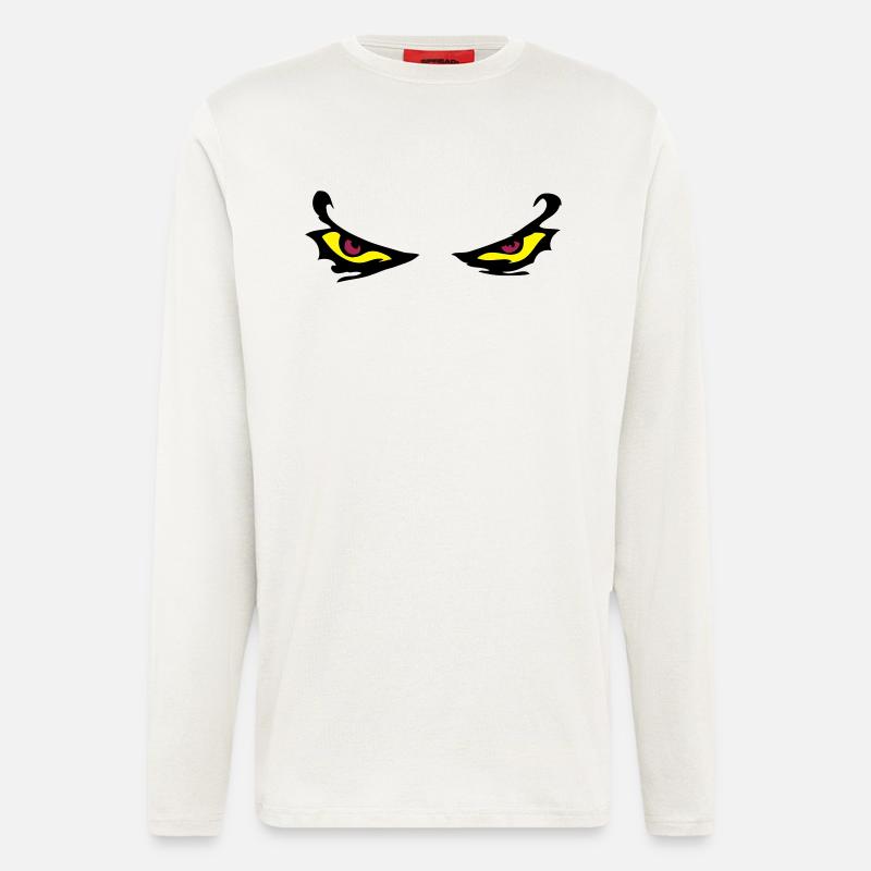 Evil Eyes - Langarmshirt - made by SPREAD  - OFF WHITE