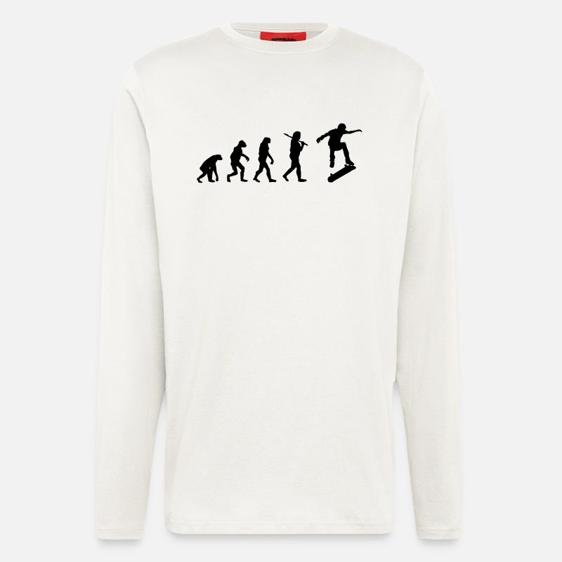 Skate Evolution - Longsleeve - made by SPREAD  - OFF WHITE