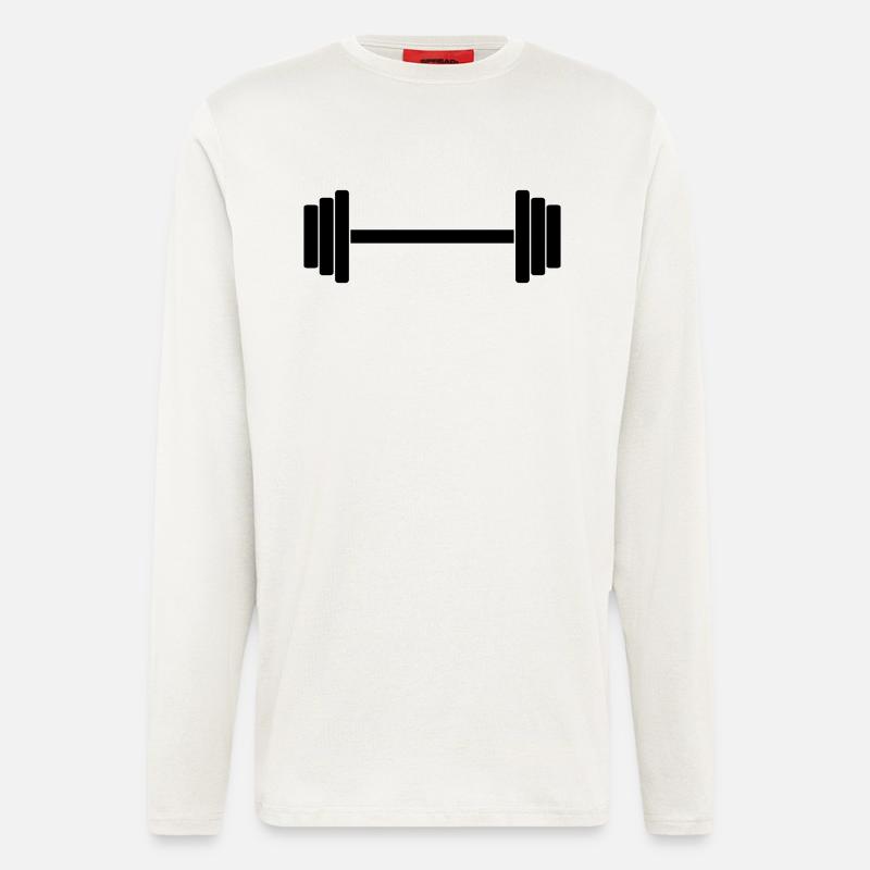 Hantel 1c - Langarmshirt - made by SPREAD  - OFF WHITE