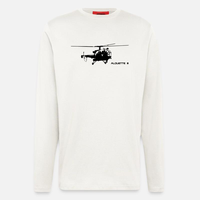 Alouette III - Langarmshirt - made by SPREAD  - OFF WHITE