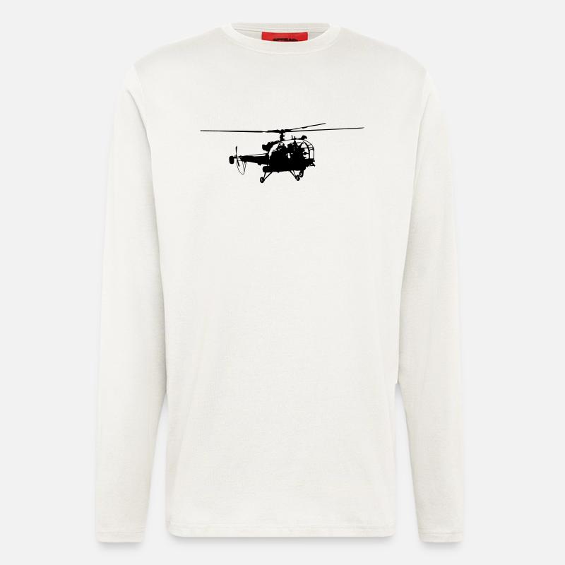 Helicopter - Langarmshirt - made by SPREAD  - OFF WHITE