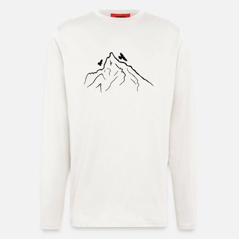 Mittenwald Viererspitze - Langarmshirt - made by SPREAD  - OFF WHITE