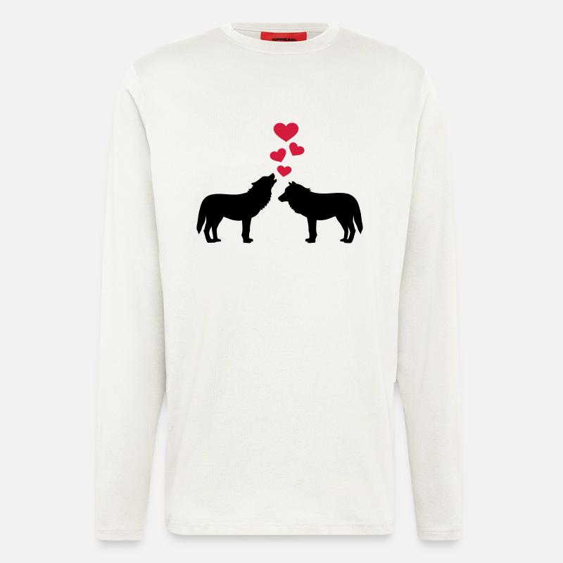Loup - Manches longues bio décontracté fabriqué en UE - OFF WHITE