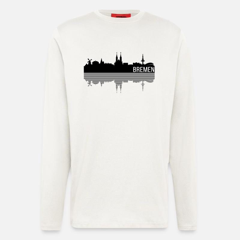 Bremen Skyline - Langarmshirt - made by SPREAD  - OFF WHITE