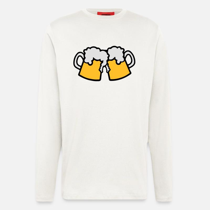 Bier - Langarmshirt - made by SPREAD  - OFF WHITE
