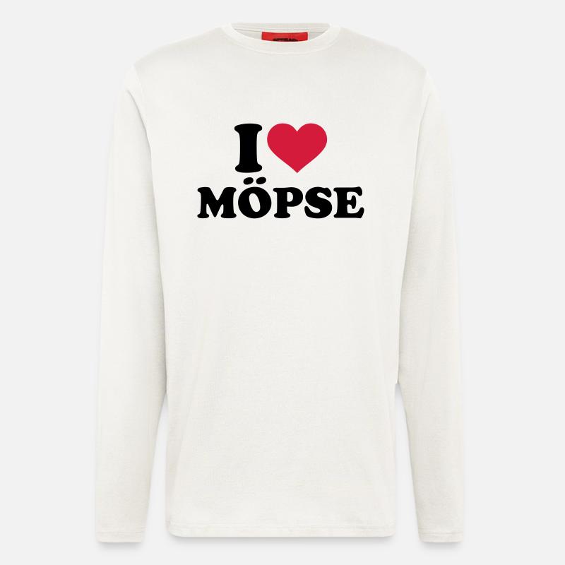 Mops - Langarmshirt - made by SPREAD  - OFF WHITE