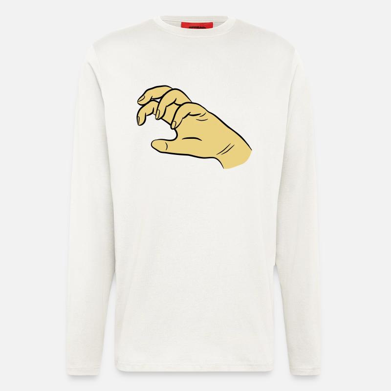Hand klaue - Langarmshirt - made by SPREAD  - OFF WHITE