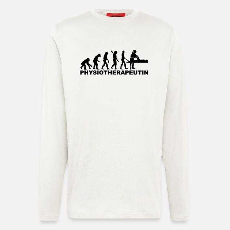 Physiotherapeutin - Langarmshirt - made by SPREAD - OFF WHITE
