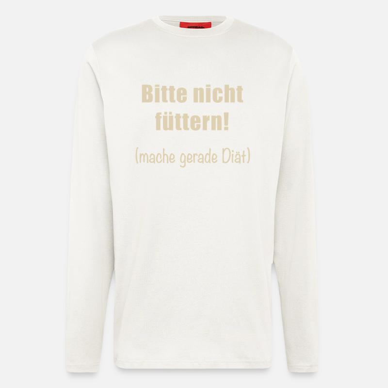 Please do not feed them! - Longsleeve - made by SPREAD - OFF WHITE