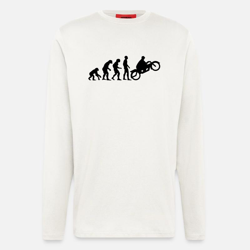 évolution du moteur 2 - Manches longues bio décontracté fabriqué en UE - OFF WHITE