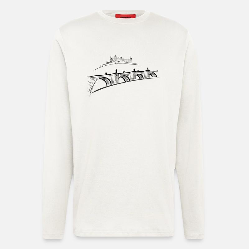 Brückenschoppen - Langarmshirt - made by SPREAD  - OFF WHITE