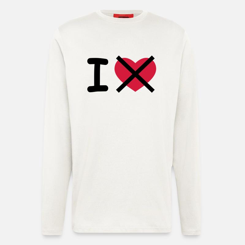 I Hate - Langarmshirt - made by SPREAD  - OFF WHITE
