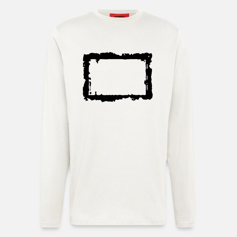 frame_4_vec_1 de - Langarmshirt - made by SPREAD  - OFF WHITE