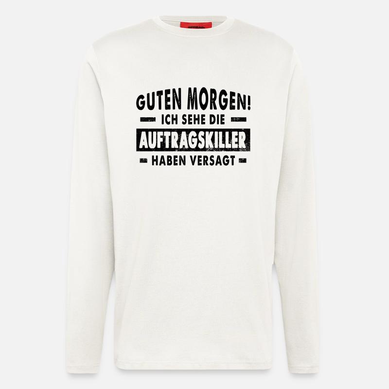 Auftragskiller-black - Langarmshirt - made by SPREAD  - OFF WHITE