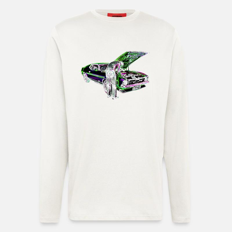 Schrauber Iinvert - Langarmshirt - made by SPREAD  - OFF WHITE