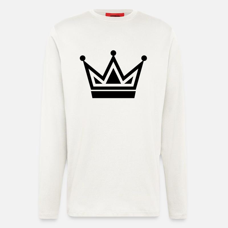 crown de - Langarmshirt - made by SPREAD  - OFF WHITE