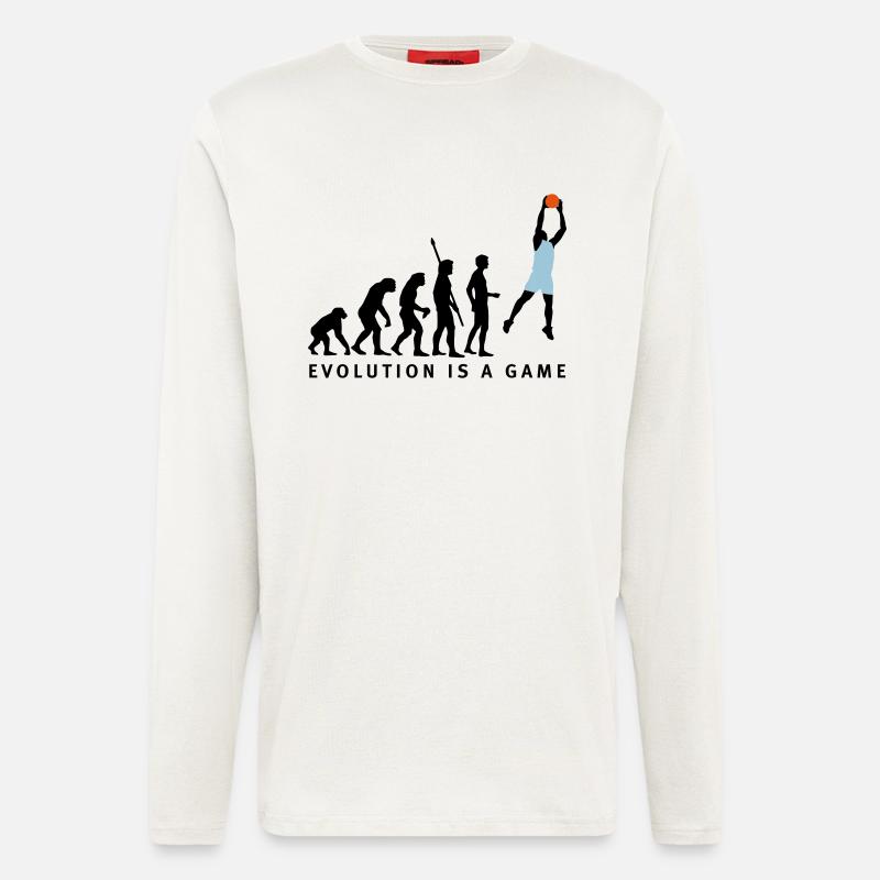evolution_basketball_072011_b_3c - Longsleeve - made by SPREAD  - OFF WHITE